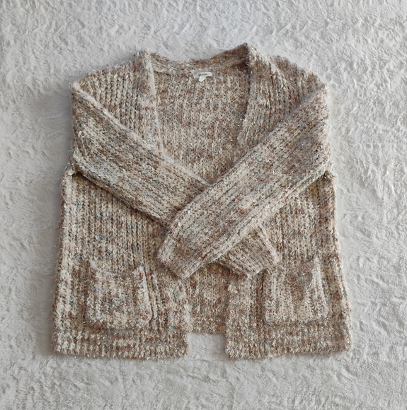 Maurices Silver Tinsel Cardigan Sweater - Picture 3 of 6